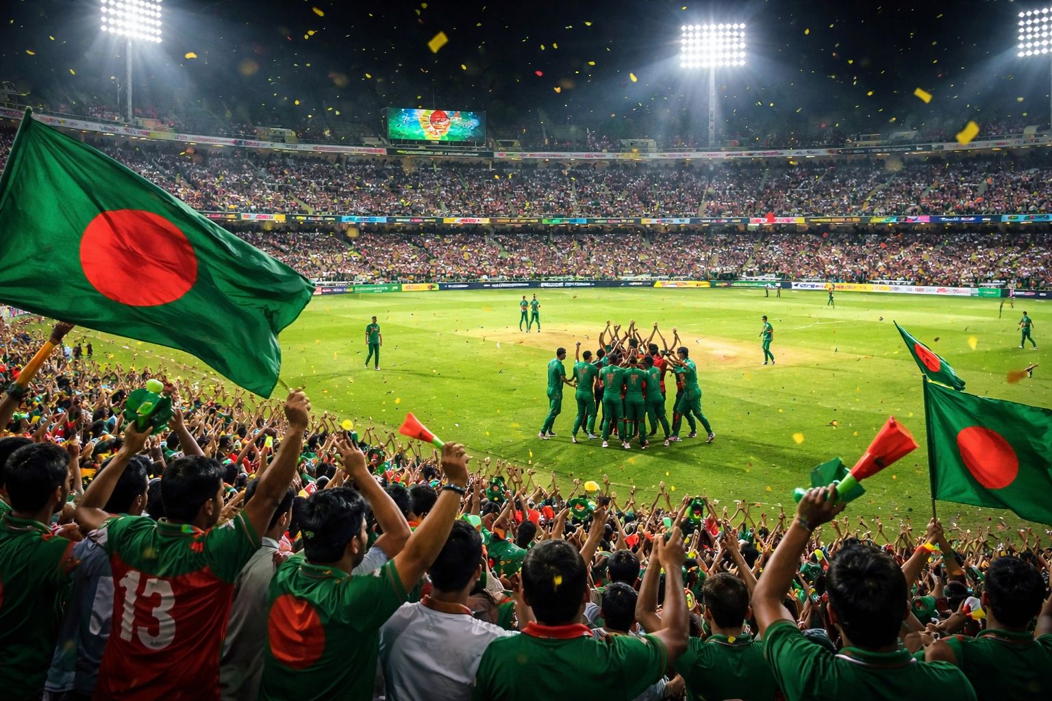 Passionate Bangladeshi punter using a laptop and phone at home while enjoying live cricket action and placing picks on 1XOK